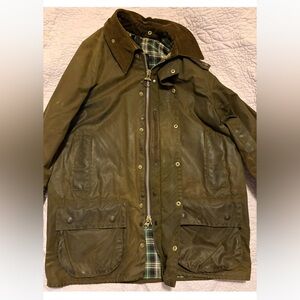 Barbour Dark Olive Waxed Field Jacket